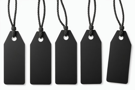 Black Hangtag Lanyard Materialの素材