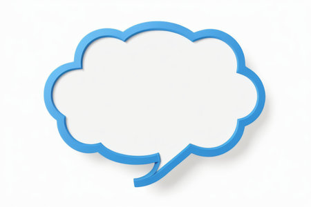 Blue Cloud Dialogue Bubble Materialの素材