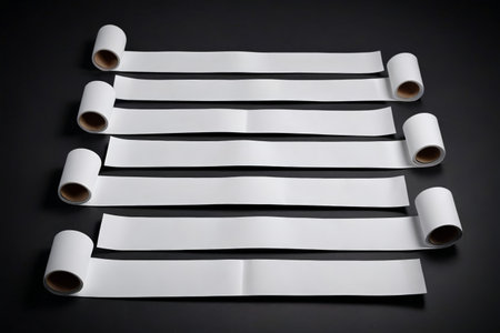 White Paper Roll Still Life Displayの素材