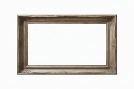 Vintage wood decorative frame materialの素材