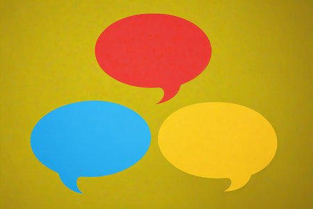 Colorful dialogue bubble materialの素材