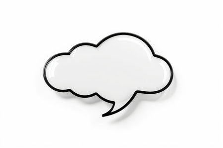 White Cartoon Dialogue Bubbleの素材