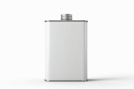 Close up of white metal containerの素材