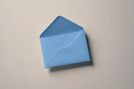 Blue Envelope Still Life Materialの素材