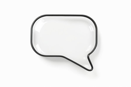Speech Bubble Material with White Backgroundの素材