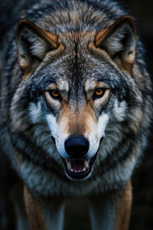 Close up of the wolfの素材