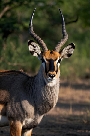 Close up of an antelope portraitの素材