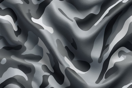 Gray camouflage pattern fabric textureの素材