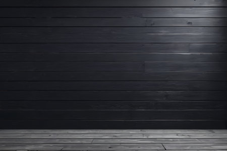 Dark wood background wall and floorの素材