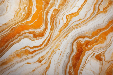 Orange and white marble texture patternの素材