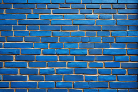 Blue Brick Wall Texture Background Materialの素材