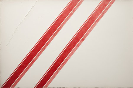 Red striped texture on white backgroundの素材