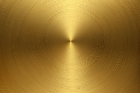 Gold metallic brushed textured backgroundの素材