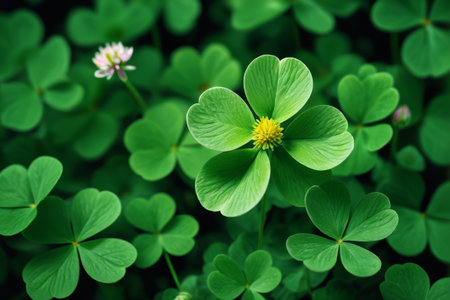 Clover Plant Close upの素材