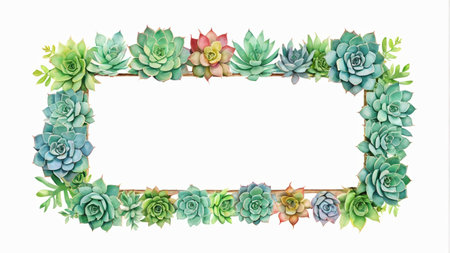 Succulent decorative frameの素材