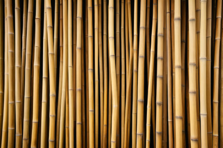 Closely arranged bamboo backgroundの素材