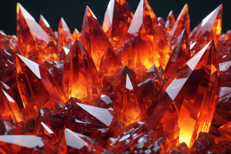 Red Crystal Macro Close up Materialの素材