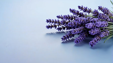 Close up of a still life in purple lavenderの素材
