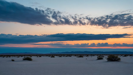 Desert at dusk natural sceneryの素材