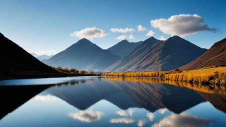 Landscape and water complement natural sceneryの素材