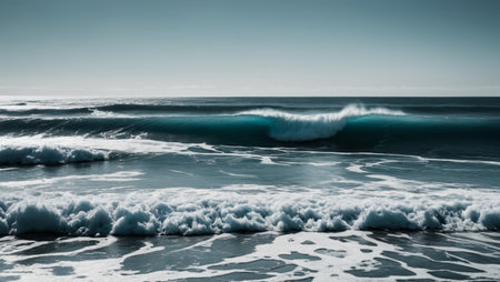 Blue Ocean Wave Landscapeの素材