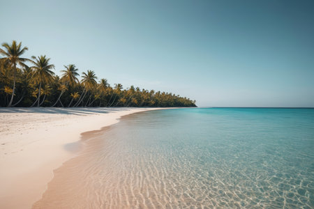 Tropical beach and crystal clear water sceneryの素材