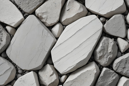 Gray Stone Block Texture Close up Materialの素材