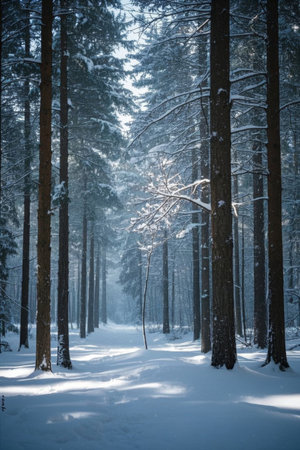 Snow Forest Snow Landscape Natural Landscape After Snowの素材