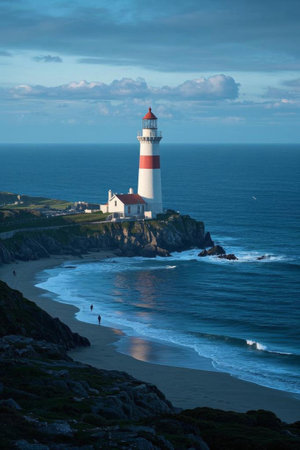 Coastal Lighthouses and Ocean Sceneryの素材