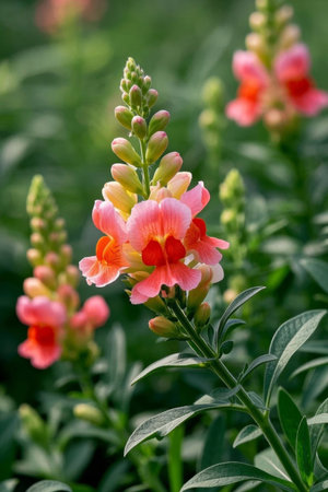 Pink Snapdragon Flower Close upの素材