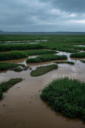 Wetland natural sceneryの素材