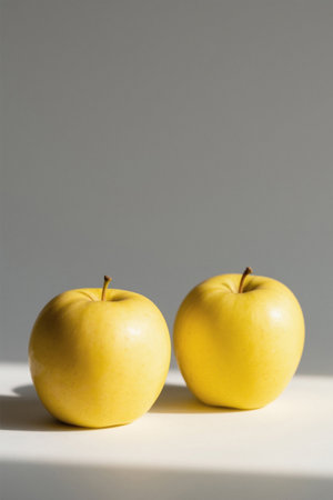 Two Yellow Apples Still Life Photographyの素材