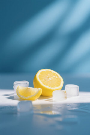 Lemon and Ice Still Life Materialの素材