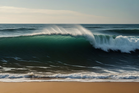 Seaside swell natural landscapeの素材
