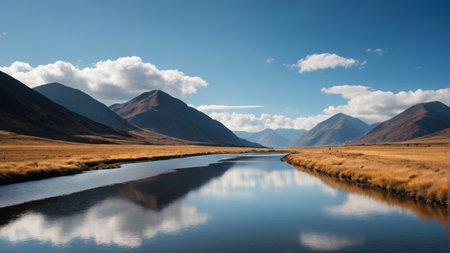 Mountain river natural sceneryの素材