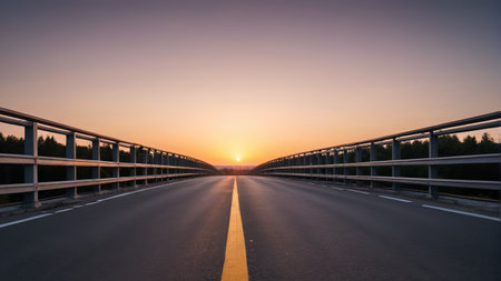 Highway Sunset Panoramaの素材