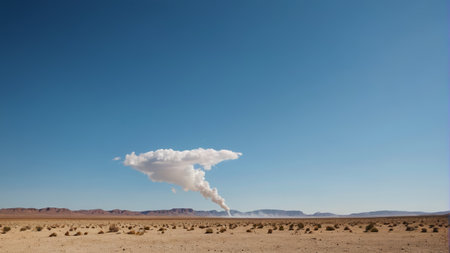 Cloud landscape over the desertの素材