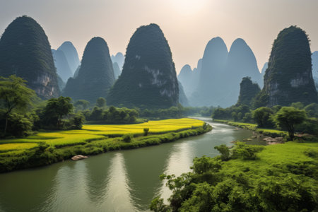 Guilin's rural sceneryの素材