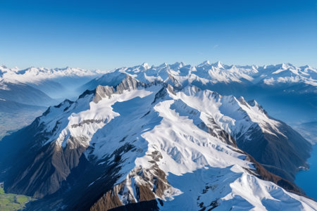 Alpine Snow Mountain Panoramic Natureの素材