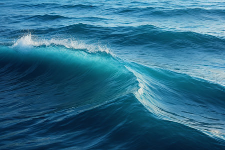 The surging waves in the blue oceanの素材