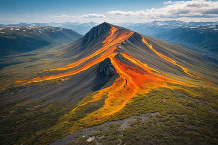 Colorful mountain sceneryの素材