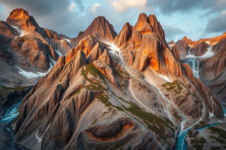 Magnificent mountain natural sceneryの素材