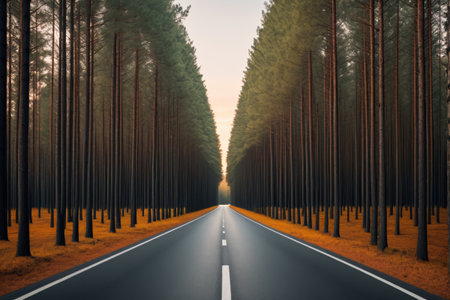 Forest Road Natural Sceneryの素材