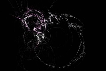 flame fractal 1, beautiful flame type fractal image, の写真素材