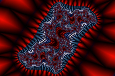 fractal 10, beautiful fractal pattern in reds and blacksの写真素材