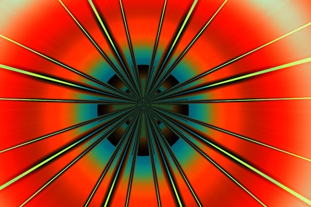 Psychedelic tube 7, red Psychedelic tube  computer generated の写真素材