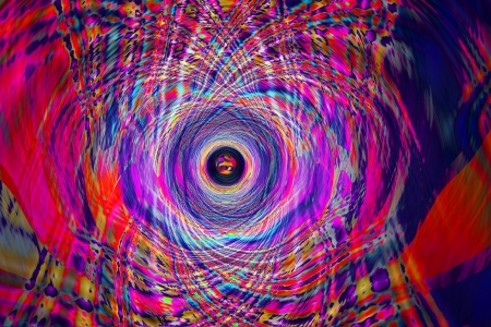 psychedelic tunnel 4b, purple psychedelic vortexの写真素材