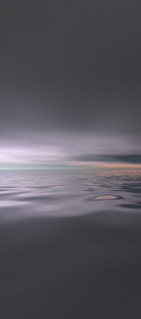 tall sky 6, digital seascape sunset, gentle light reflected in calm ocean wavesの写真素材