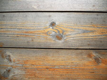 wood planks 1, smooth, weathered planks of softwood, silver and orange の写真素材