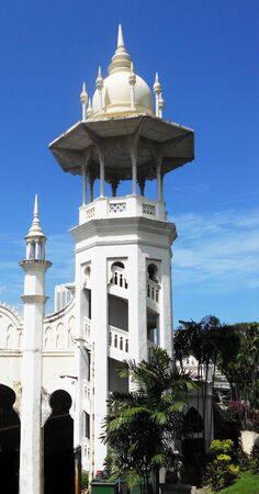 White Minaret, minaret on white building  Kuala Lumpur train station, Malaysia, Asia の写真素材